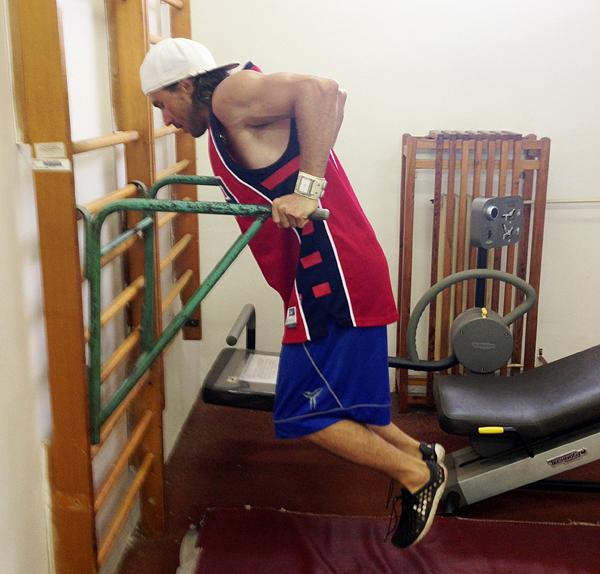 trénink J. Mužíka v barefoot botách Ultra Pure