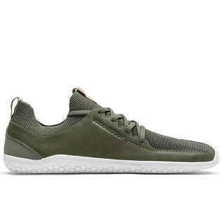 Vivobarefoot PRIMUS KNIT L Olive Green Leather