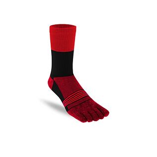 OS2O ponožky T&R MidHeight LightWeight Red/Black