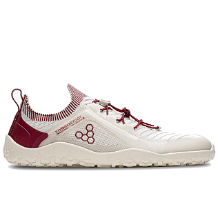 Vivobarefoot PRIMUS TRAIL KNIT FG WOMENS LIMESTONE/RED RUMBA