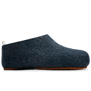 Vivobarefoot MIM FELT SLIPPER UNISEX NAVY