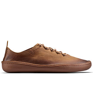 Vivobarefoot SENSUS MOC LACE UP LEATHER MENS DARK TAN