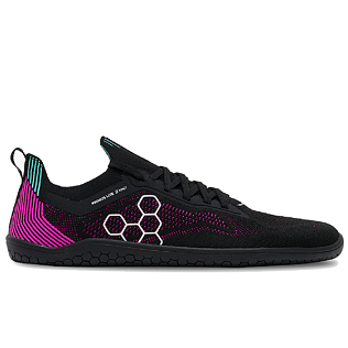 Vivobarefoot PRIMUS LITE KNIT WOMENS OBSIDIAN/VIBRANT PINK