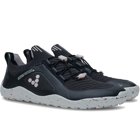 Vivobarefoot PRIMUS TRAIL KNIT FG WOMENS OBSIDIAN/PETAL PINK