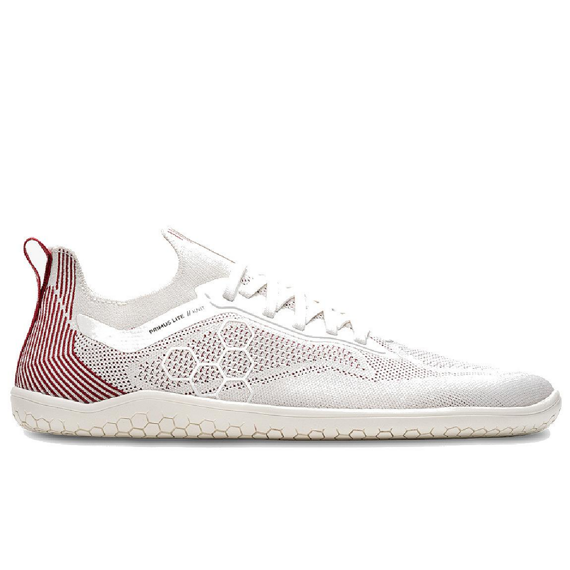 Vivobarefoot PRIMUS LITE KNIT WOMENS OFF WHITE/BURGUNDY
