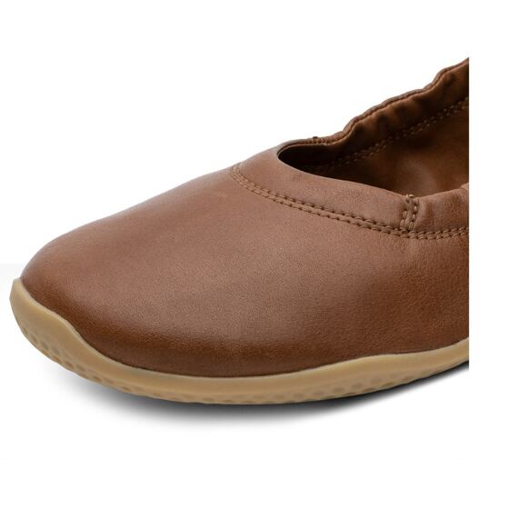 Vivobarefoot ASANA YIN BALLERINA LEATHER WOMENS TAN