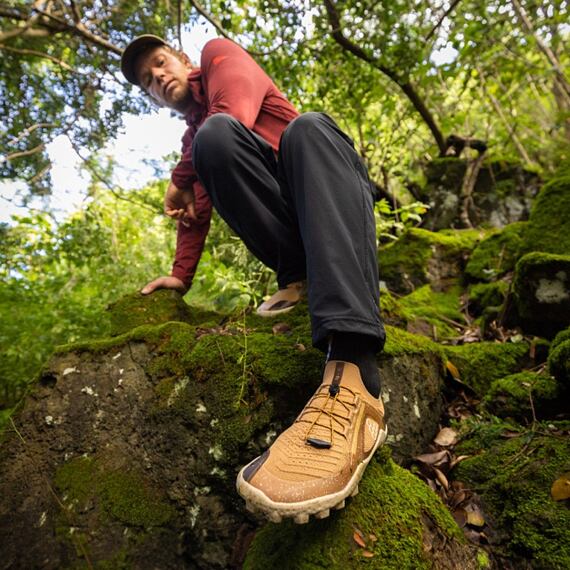 Vivobarefoot PRIMUS TRAIL KNIT SG JJF MENS BONE BROWN