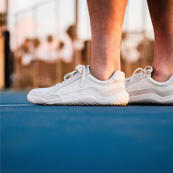 Vivobarefoot GOBI II SNEAKER PREMIUM LEATHER MENS LIMESTONE