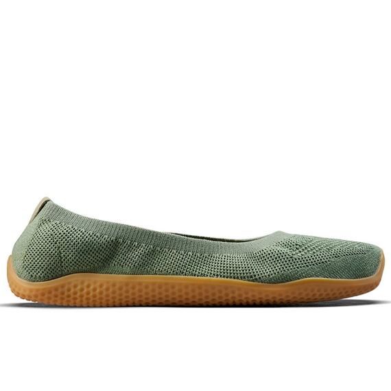 Vivobarefoot ASANA YIN BALLERINA KNIT WOMENS DUSTY GREEN