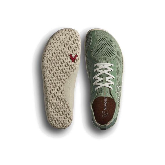 Vivobarefoot PRIMUS LITE KNIT NATURAL MENS DUSTY GREEN