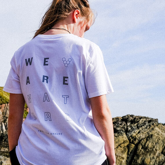 Vivobarefoot WE ARE NATURE T-SHIRT UNISEX WHITE
