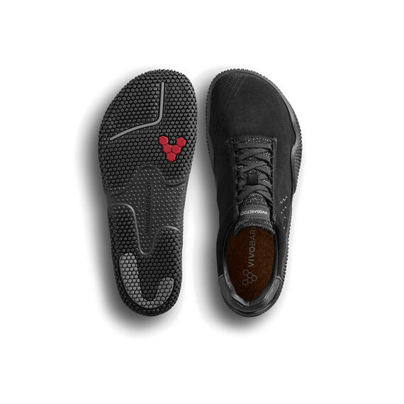 Vivobarefoot MOTUS STUDIO SNEAKER LTH MENS OBSIDIAN