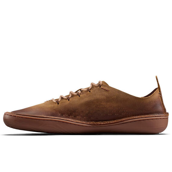 Vivobarefoot SENSUS MOC LACE UP LEATHER MENS DARK TAN