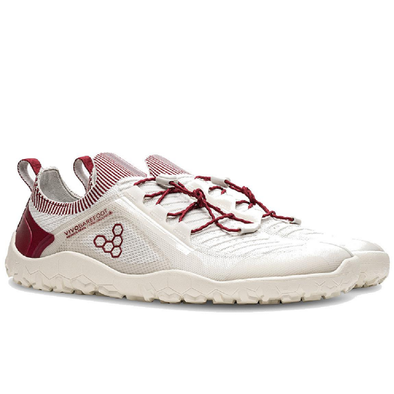 Vivobarefoot PRIMUS TRAIL KNIT FG WOMENS LIMESTONE/RED RUMBA