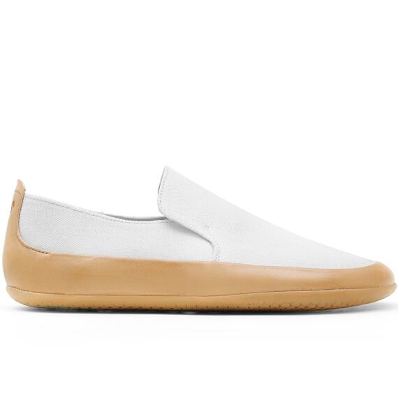 Vivobarefoot OPANKA WOMENS WHITE/TAN