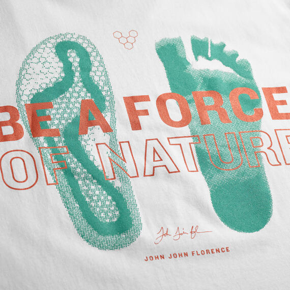 Vivobarefoot FORCE OF NATURE T-SHIRT UNISEX WHITE