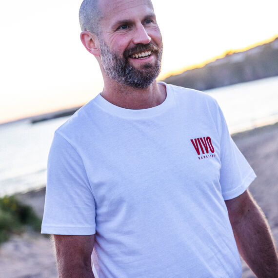 Vivobarefoot SO LONG AIRSOLES T-SHIRT UNISEX WHITE