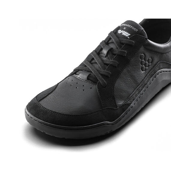 Vivobarefoot GOBI II SNEAKER PREMIUM LEATHER MENS TRIPLE OBSIDIAN