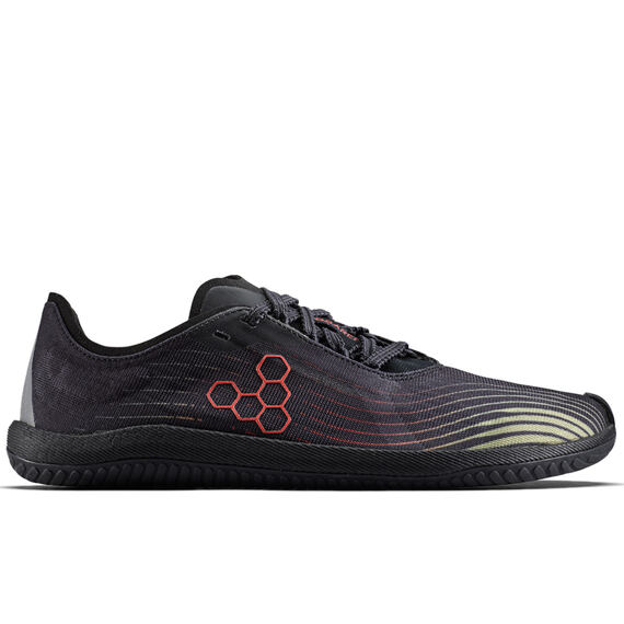 Vivobarefoot PRIMUS FLOW MENS OBSIDIAN/CHERRY TOMATO