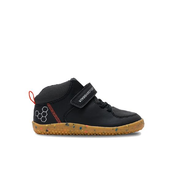 Vivobarefoot PRIMUS LUDO HI PRESCHOOL OBSIDIAN