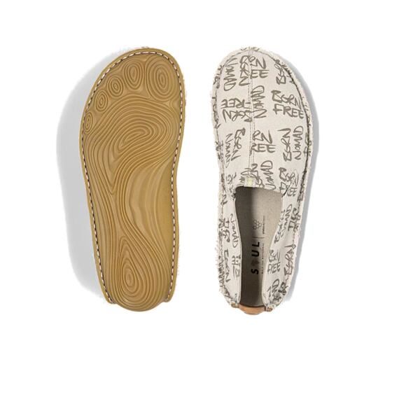 Vivobarefoot ABABA K Cream Born Free Canvas
