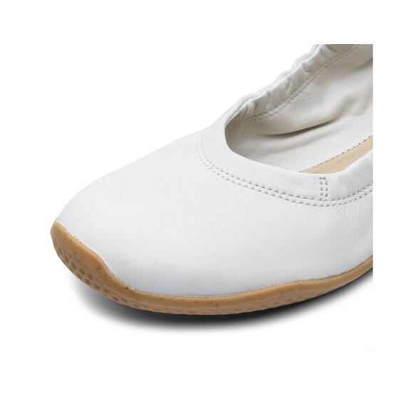 Vivobarefoot ASANA YIN BALLERINA LEATHER WOMENS LIMESTONE