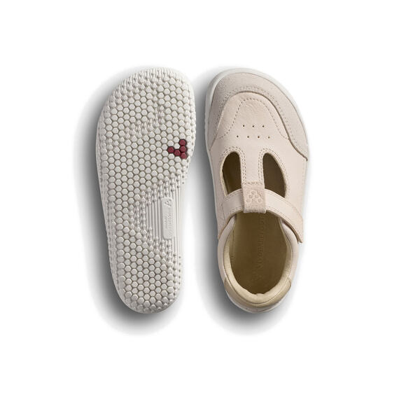 Vivobarefoot GOBI T.BAR PRE-SCHOOL PASTEL ROSE TAN