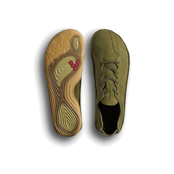 Vivobarefoot SENSUS MENS DARK OLIVE CRACKED LEATHER