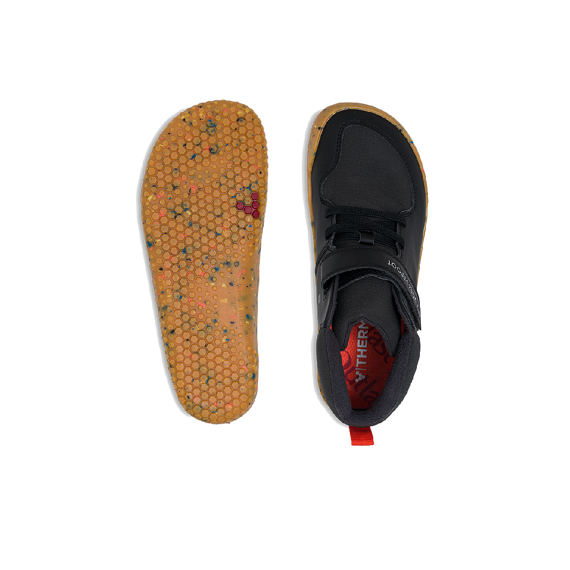 Vivobarefoot PRIMUS LUDO HI PRESCHOOL OBSIDIAN