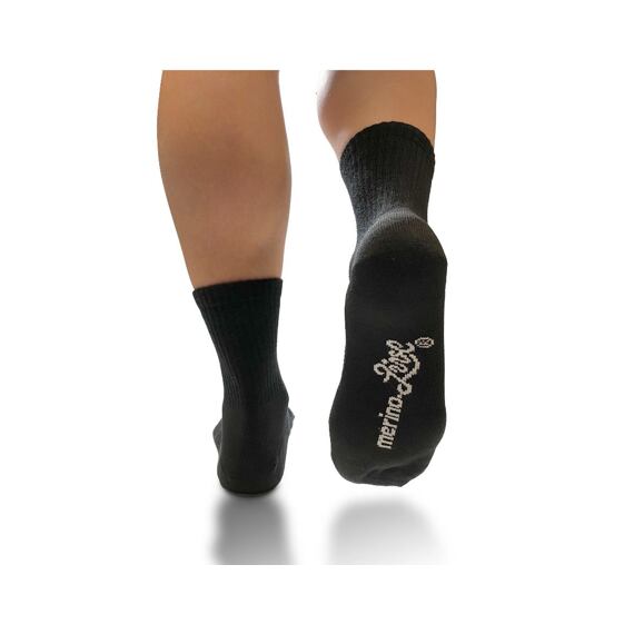 MERINO.LIVE ponožky čierne