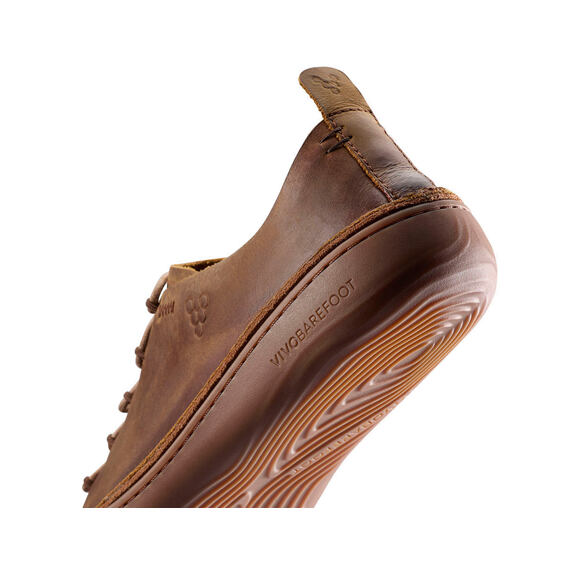 Vivobarefoot SENSUS MOC LACE UP LEATHER MENS DARK TAN