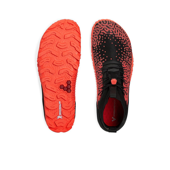 Vivobarefoot ESC TEMPEST M BLACK NEON CORAL
