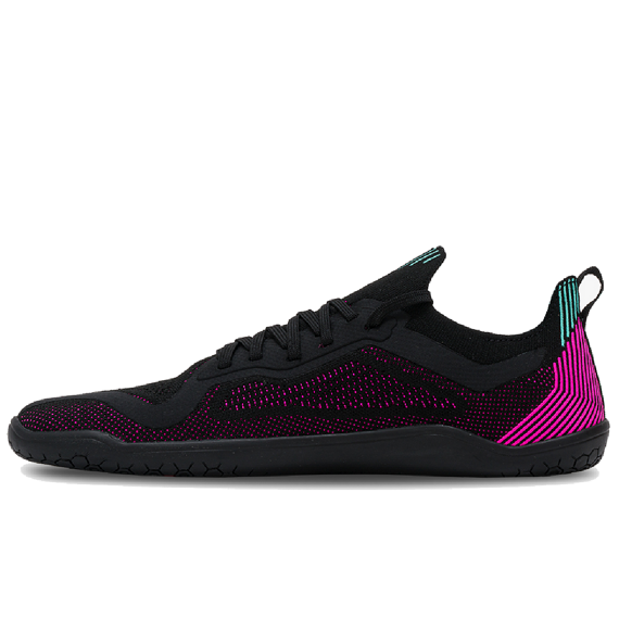 Vivobarefoot PRIMUS LITE KNIT WOMENS OBSIDIAN/VIBRANT PINK