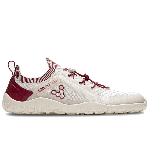 Vivobarefoot PRIMUS TRAIL KNIT FG WOMENS LIMESTONE/RED RUMBA