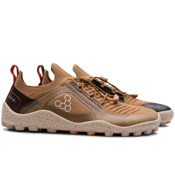 Vivobarefoot PRIMUS TRAIL KNIT SG JJF MENS BONE BROWN