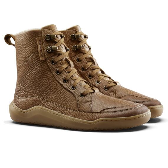 Vivobarefoot GOBI BOOT WARMLINED MENS LIGHT TAN