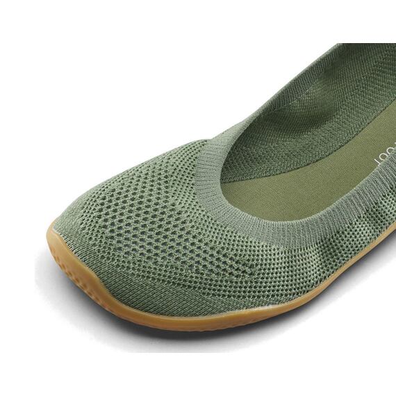 Vivobarefoot ASANA YIN BALLERINA KNIT WOMENS DUSTY GREEN