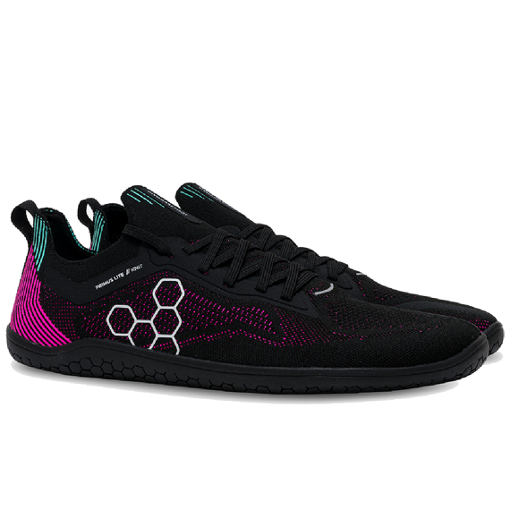 Vivobarefoot PRIMUS LITE KNIT WOMENS OBSIDIAN/VIBRANT PINK