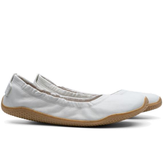 Vivobarefoot ASANA YIN BALLERINA LEATHER WOMENS LIMESTONE