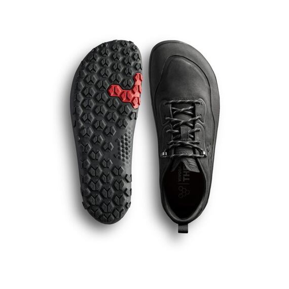 Vivobarefoot TRACKER LEATHER LOW MENS OBSIDIAN