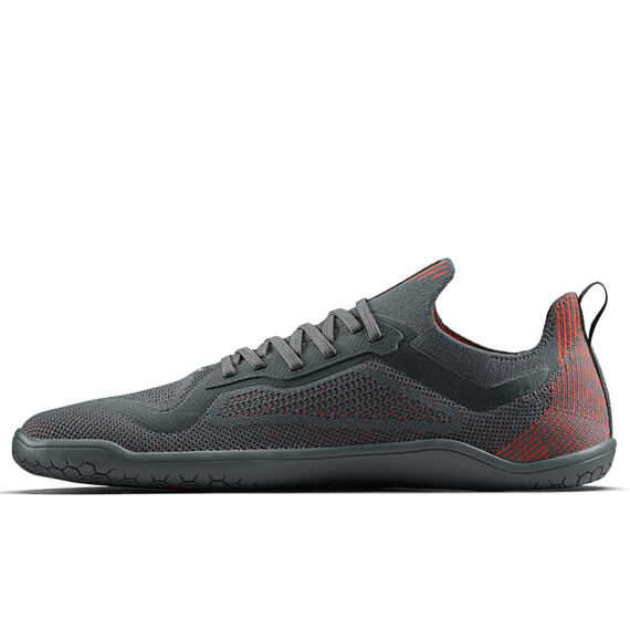 Vivobarefoot PRIMUS LITE KNIT MENS OBSIDIAN/CHERRY TOMATO