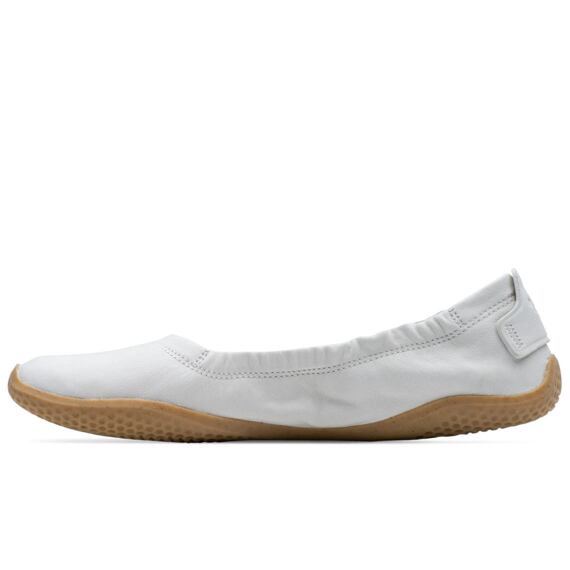 Vivobarefoot ASANA YIN BALLERINA LEATHER WOMENS LIMESTONE