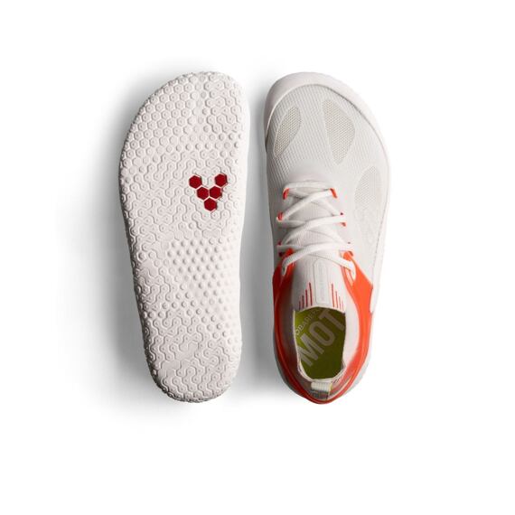 Vivobarefoot MOTUS STRENGTH MENS WHITE/ SCARLETT IBIS