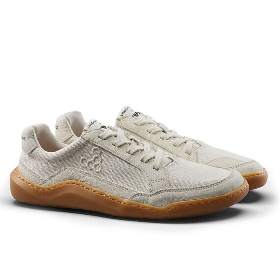 Vivobarefoot GOBI II SNEAKER PREMIUM CANVAS MENS NATURAL WHITE