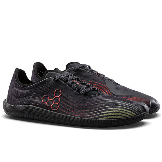 Vivobarefoot PRIMUS FLOW WOMENS OBSIDIAN/CHERRY TOMATO