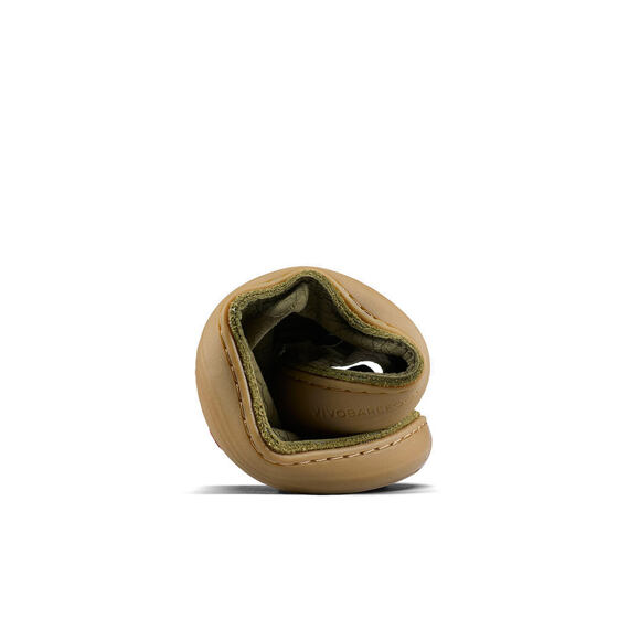 Vivobarefoot SENSUS MOC LACE UP LEATHER MENS DARK OLIVE CRACKED LEATHER