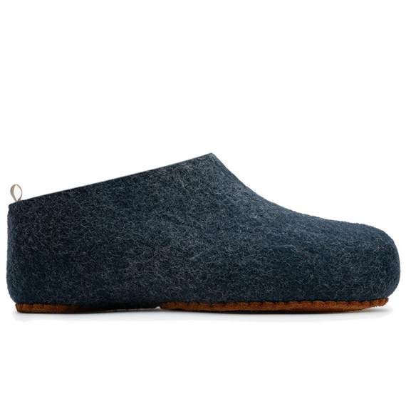 Vivobarefoot MIM FELT SLIPPER UNISEX NAVY