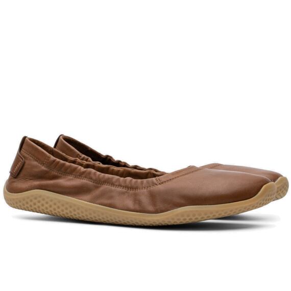 Vivobarefoot ASANA YIN BALLERINA LEATHER WOMENS TAN
