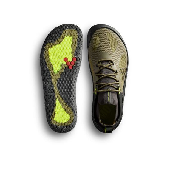 Vivobarefoot MOTUS STRENGTH MENS FOREST GREEN/ACID LIME