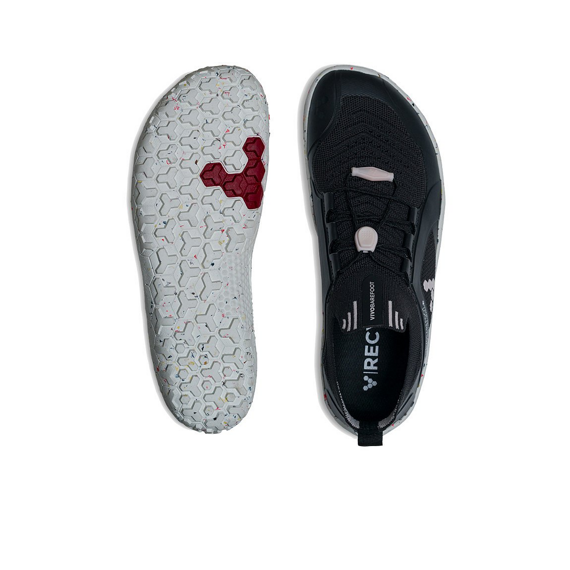 Vivobarefoot PRIMUS TRAIL KNIT FG WOMENS OBSIDIAN/PETAL PINK